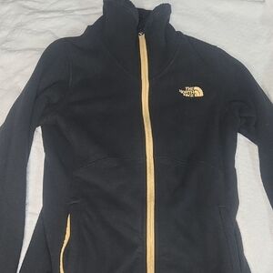 The North Face Women's Black Jacket with Gold Zipper